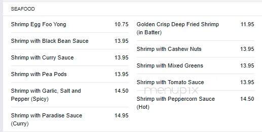 Pearl River Restaurant - Edmonton, AB menu_pic