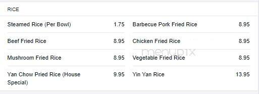 Pearl River Restaurant - Edmonton, AB menu_pic