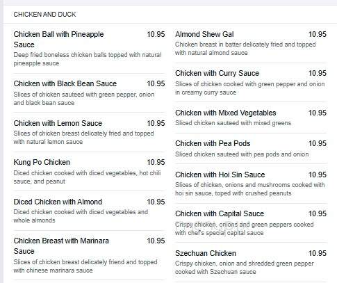 Pearl River Restaurant - Edmonton, AB menu_pic