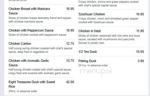 Pearl River Restaurant - Edmonton, AB menu_pic