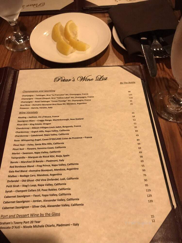 Petar's Restaurant - Bonita Springs, FL menu_pic