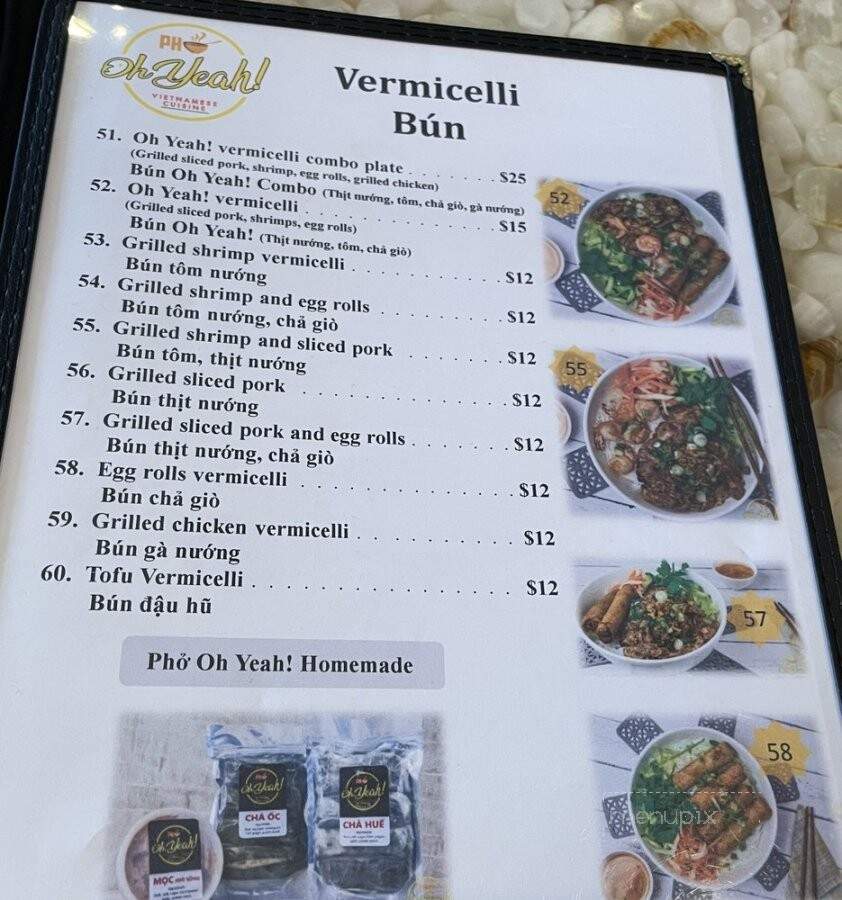 Pho Oh Yeah - Katy, TX menu_pic