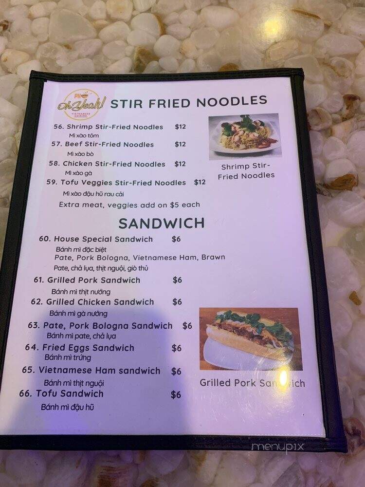 Pho Oh Yeah - Katy, TX menu_pic