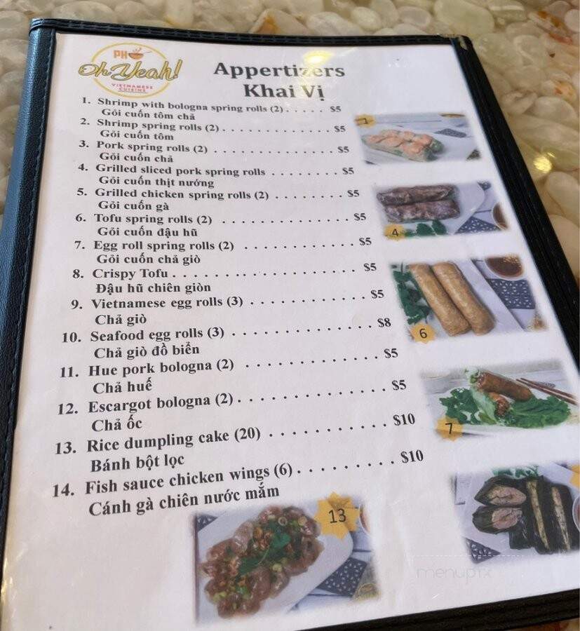 Pho Oh Yeah - Katy, TX menu_pic