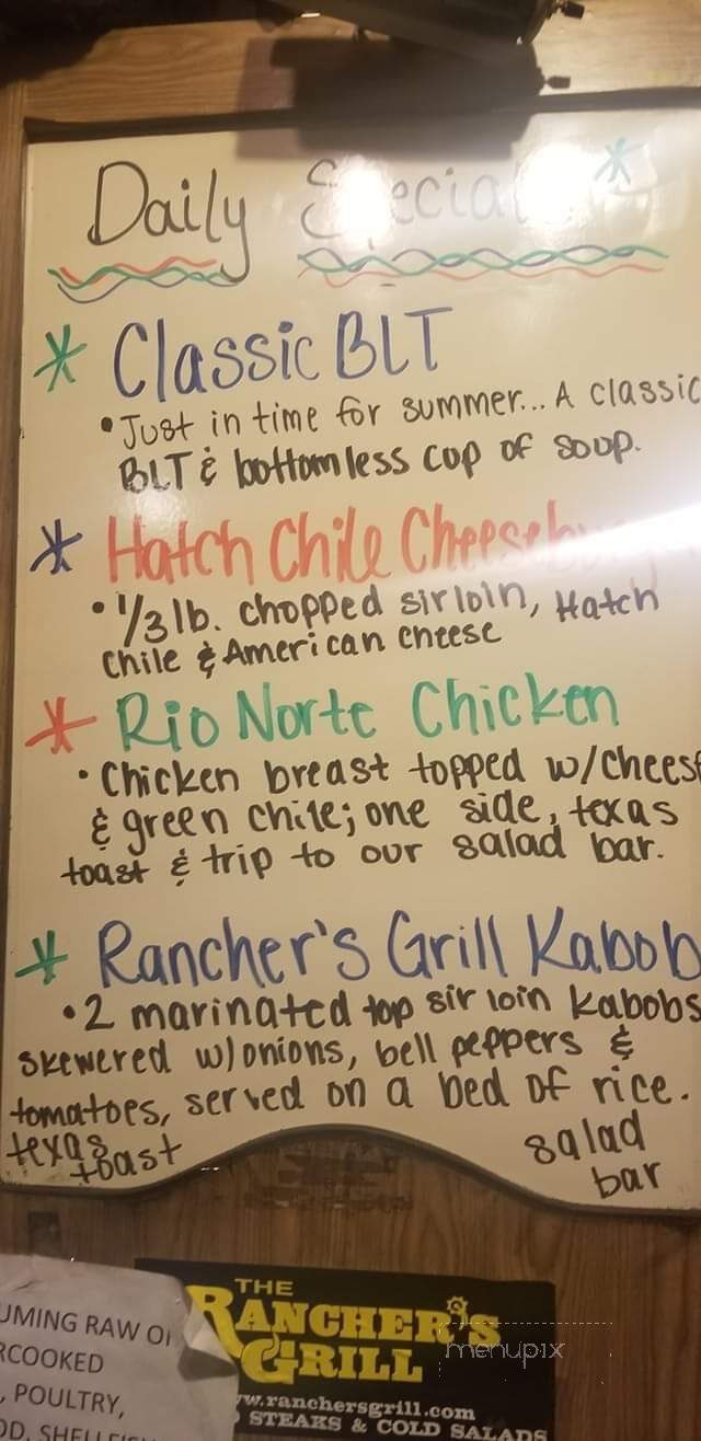 Ranchers Grill - Deming, NM menu_pic