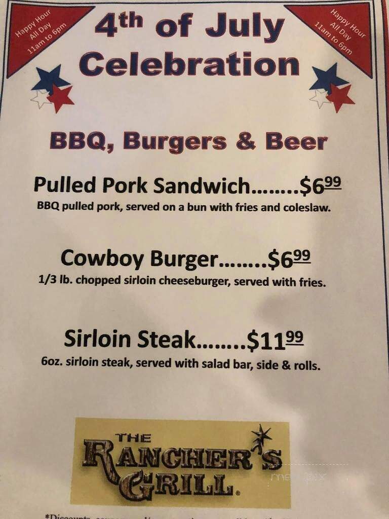 Ranchers Grill - Deming, NM menu_pic
