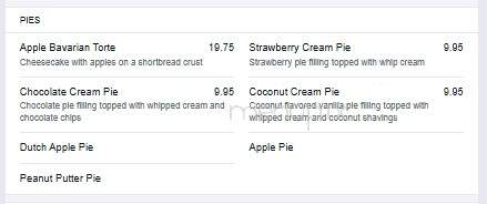 Savoia Pastry Shoppe - Rochester, NY menu_pic