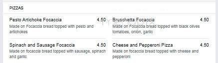Savoia Pastry Shoppe - Rochester, NY menu_pic