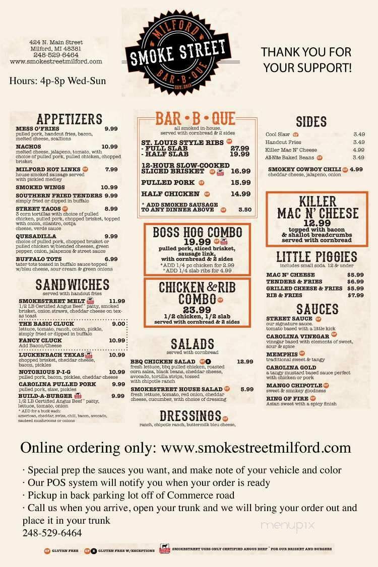 Smoke Street BBQ - Milford Township, MI