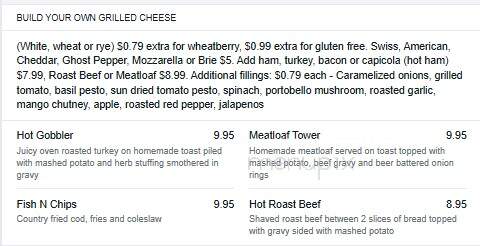 Snap's Restaurant - Bristol, VT menu_pic