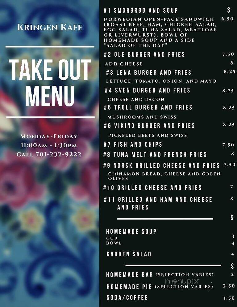 Sons of Norway - Fargo, ND menu_pic