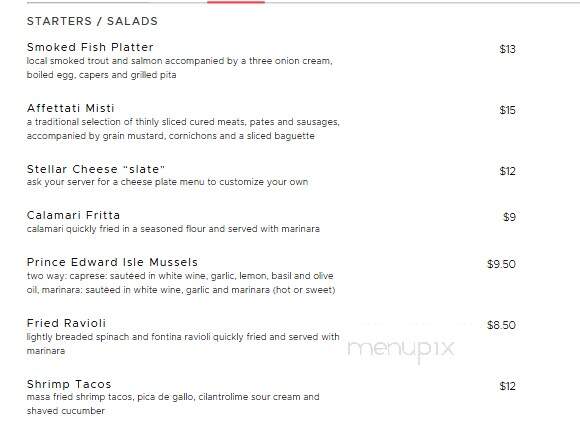 Stella's Kitchen - Lyme, NH menu_pic