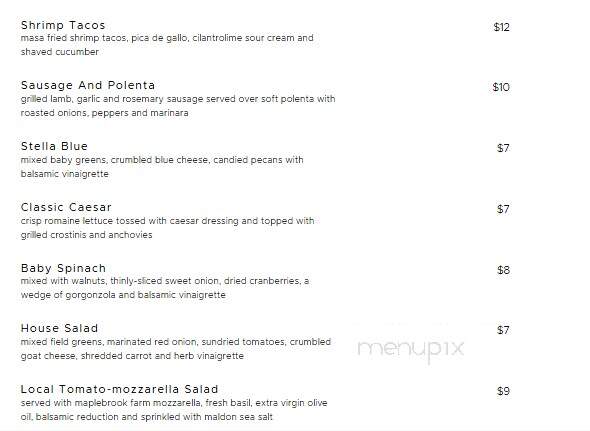 Stella's Kitchen - Lyme, NH menu_pic