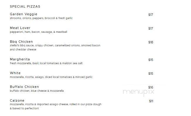 Stella's Kitchen - Lyme, NH menu_pic