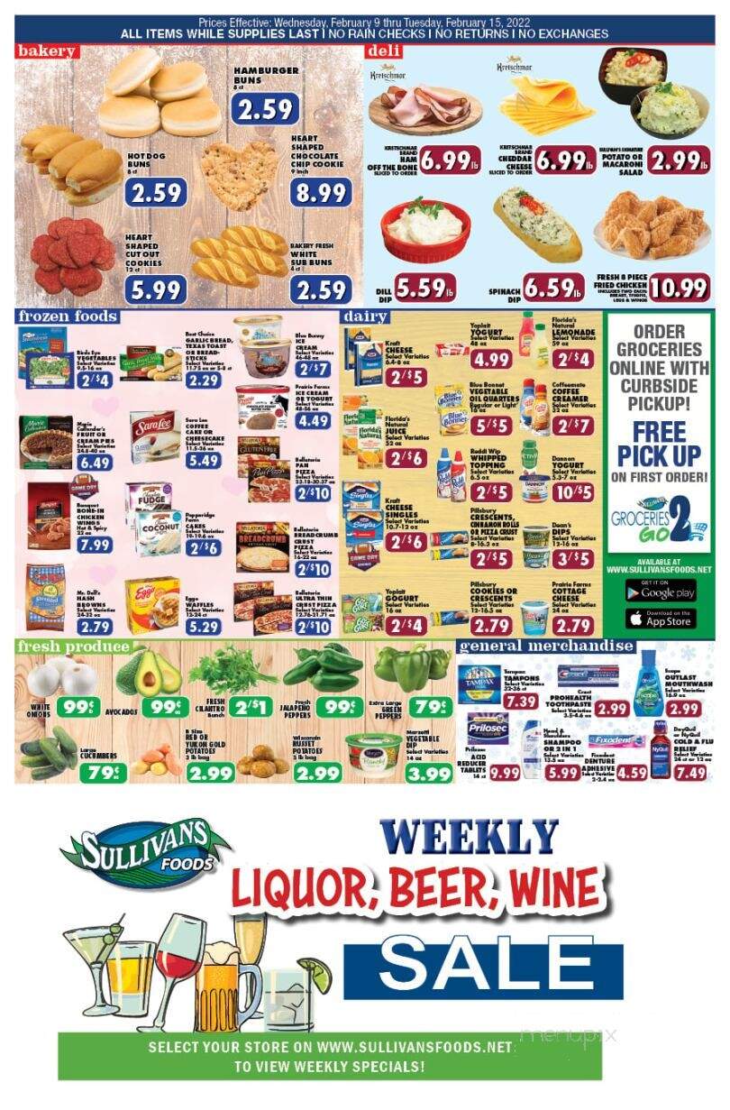 Sullivan's Foods - Princeton, IL menu_pic