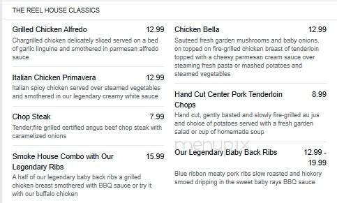 Reel Inn - Necedah, WI menu_pic