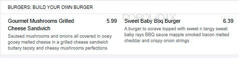 Reel Inn - Necedah, WI menu_pic