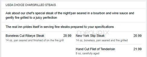 Reel Inn - Necedah, WI menu_pic