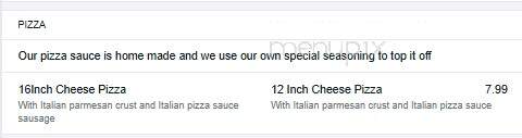 Reel Inn - Necedah, WI menu_pic