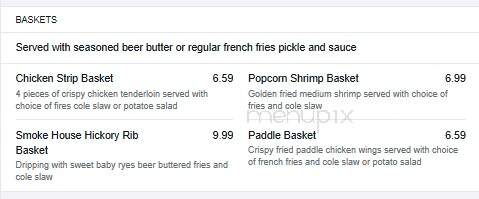 Reel Inn - Necedah, WI menu_pic