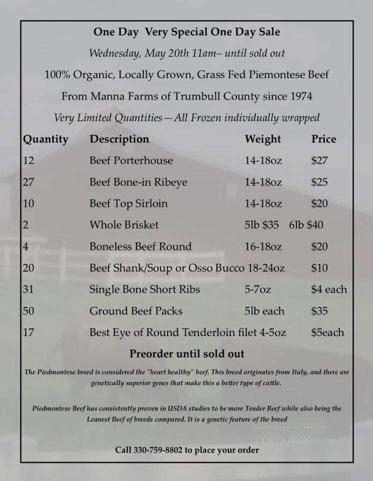 Station Square Restaurant - Youngstown, OH menu_pic