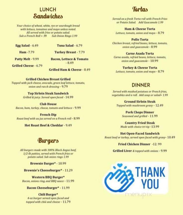 Town Pump Steakhouse - Westmorland, CA menu_pic