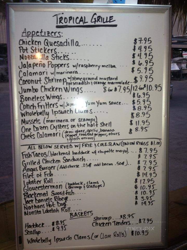 Hernando Beach Tropical Grille - Hernando Beach, FL menu_pic