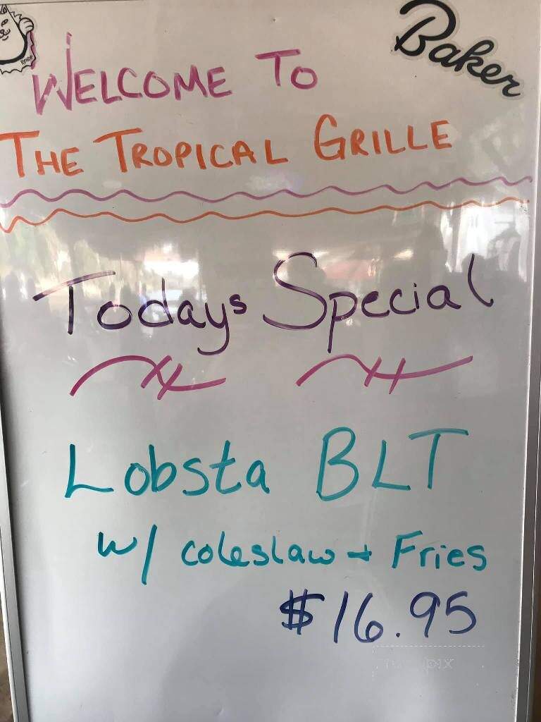 Hernando Beach Tropical Grille - Hernando Beach, FL menu_pic
