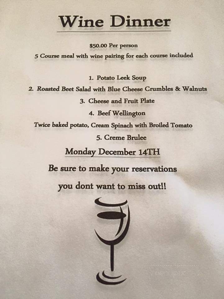 The Sunset Bistro at the Lakes - Peoria, AZ menu_pic