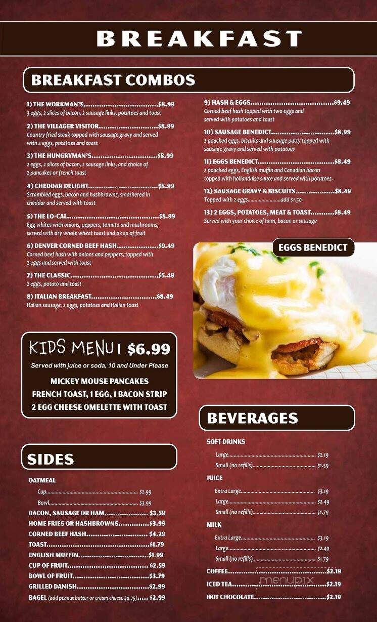 Canal View Family Restaurant - Newark, NY menu_pic