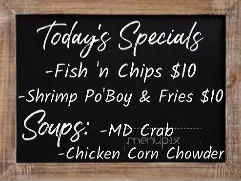 Foster's on the Point - Hagerstown, MD menu_pic