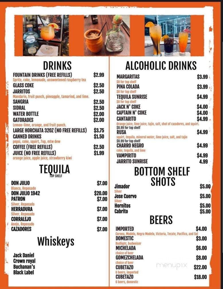 Gomez Restaurant & Bar - Belvidere, IL menu_pic
