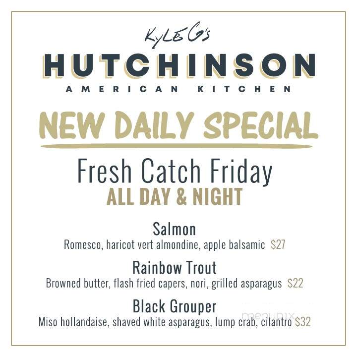 Hutchinson American Kitchen - Jensen Beach, FL menu_pic
