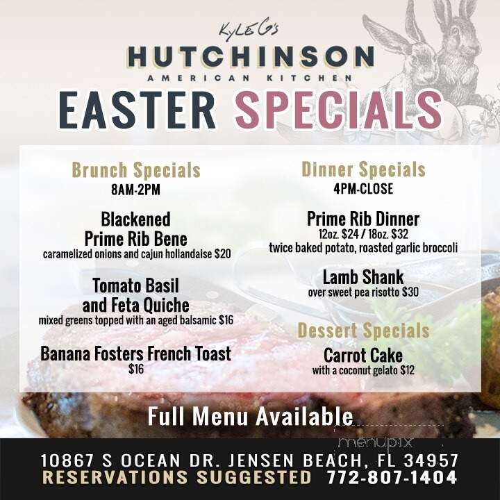 Hutchinson American Kitchen - Jensen Beach, FL menu_pic