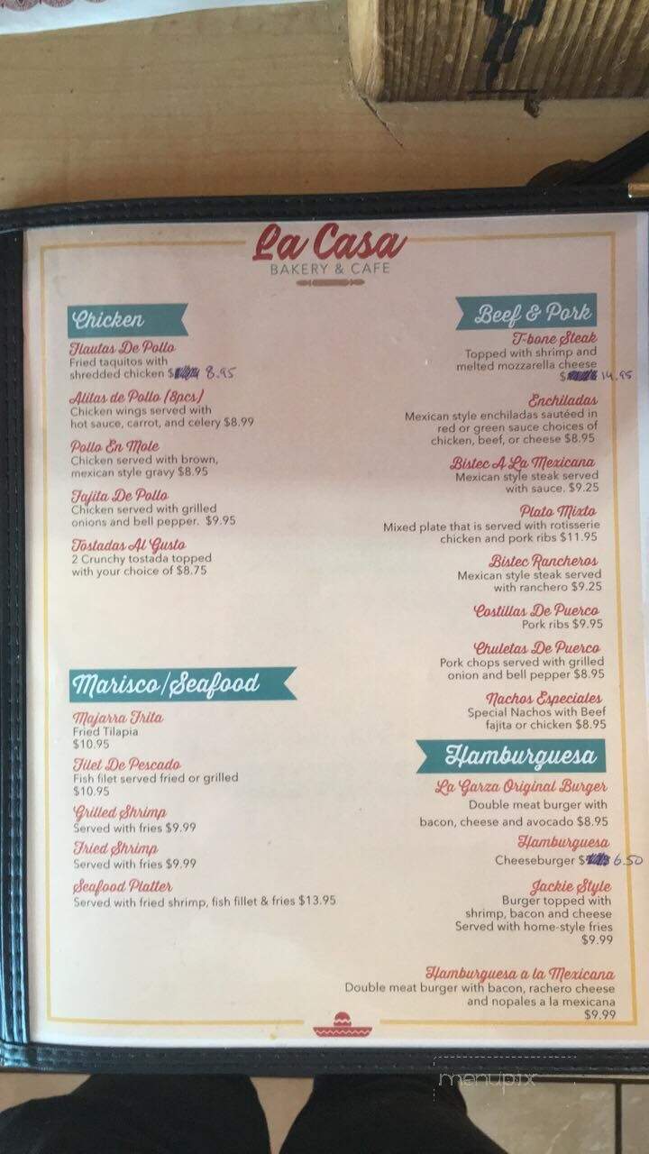 La Casa Bakery & Cafe - Houston, TX menu_pic