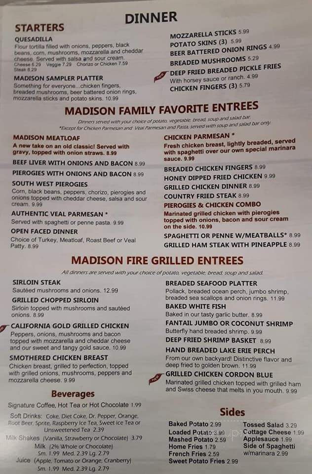 Madison Family Restaurant - Madison, OH