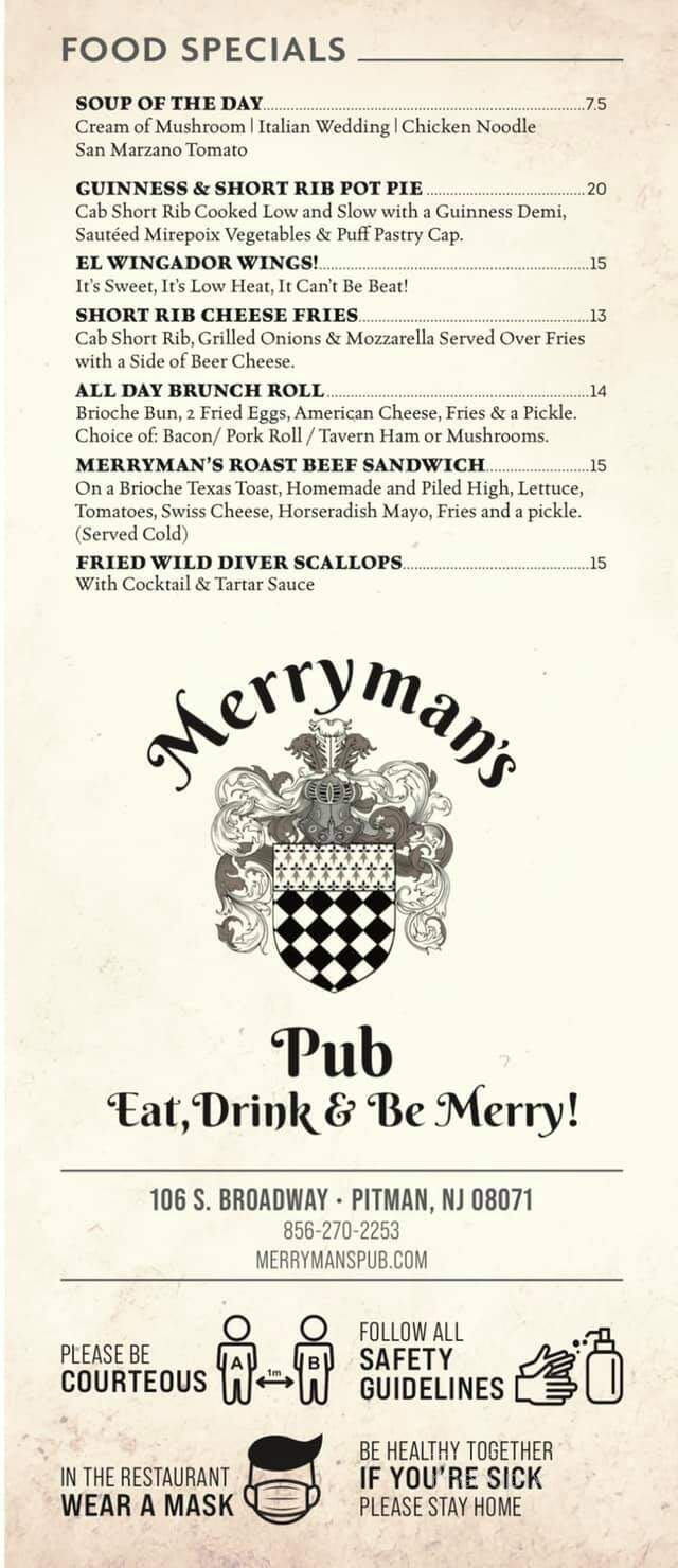 Merryman's Pub - Pitman, NJ