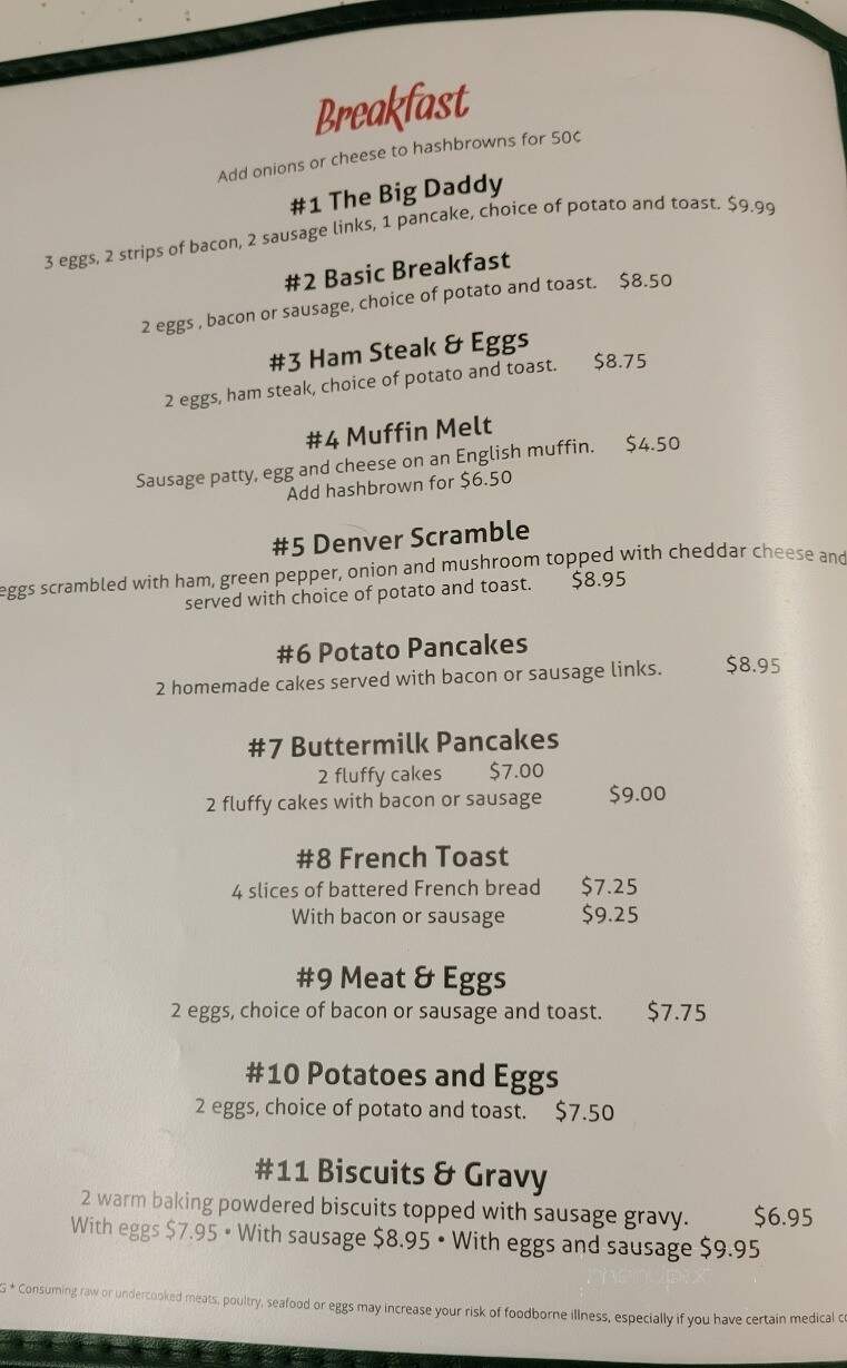 Kathy's Place - Sacred Heart, MN menu_pic