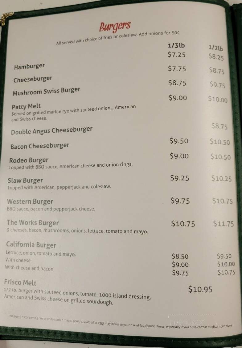 Kathy's Place - Sacred Heart, MN menu_pic