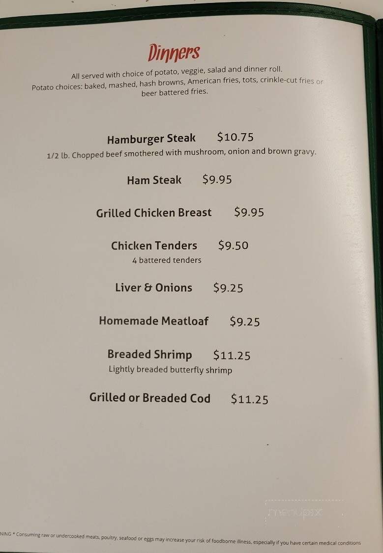 Kathy's Place - Sacred Heart, MN menu_pic