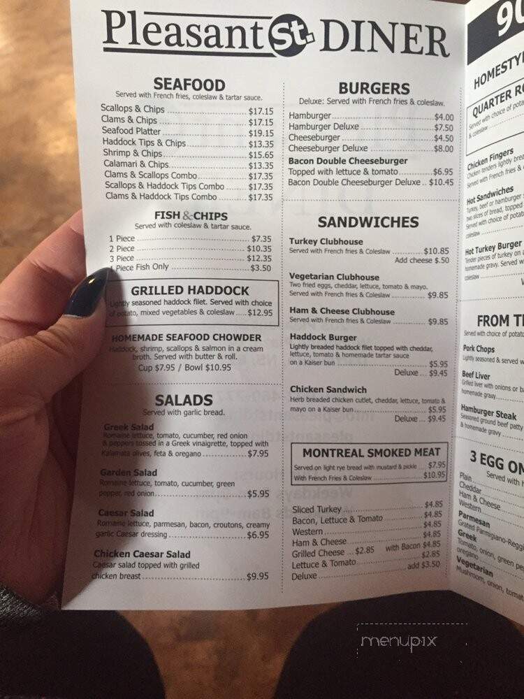 Pleasant St Diner - Dartmouth, NS menu_pic