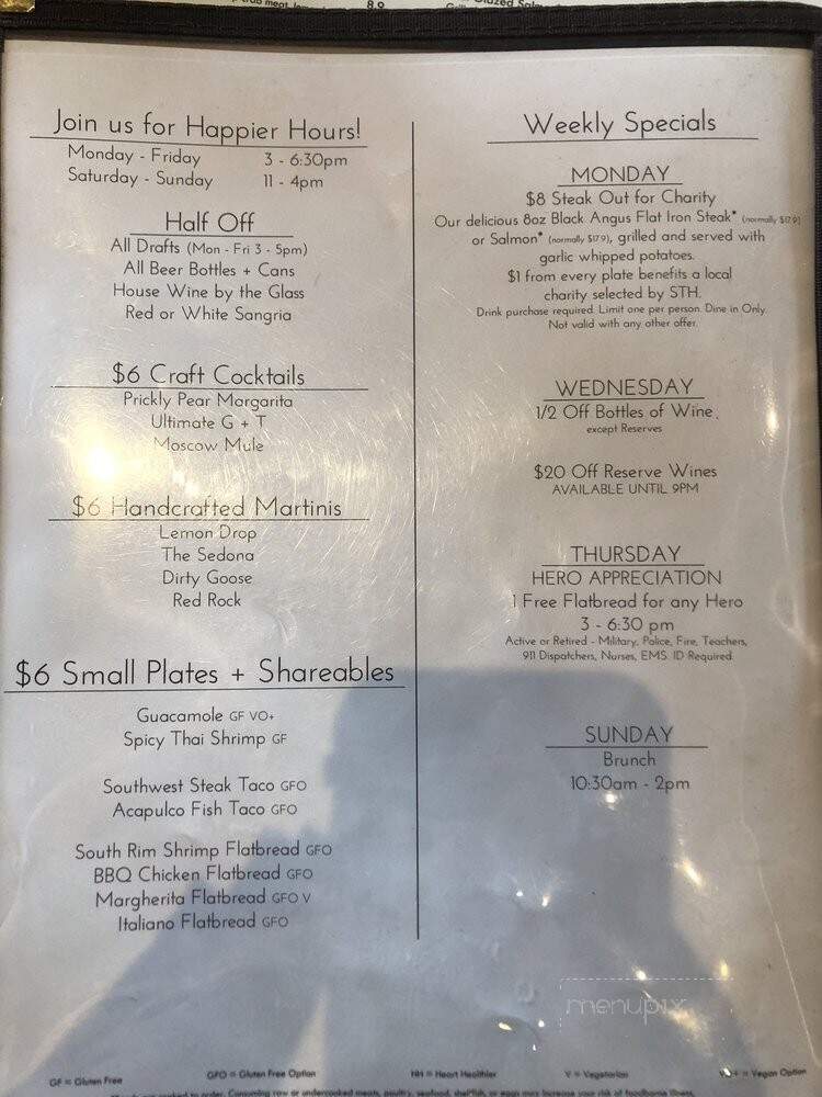 Sedona Taphouse - Colonial Heights, VA menu_pic