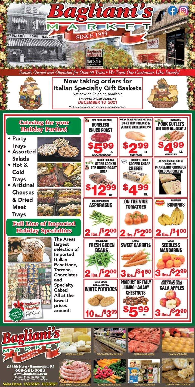 Bagliani's Food Market - Hammonton, NJ menu_pic