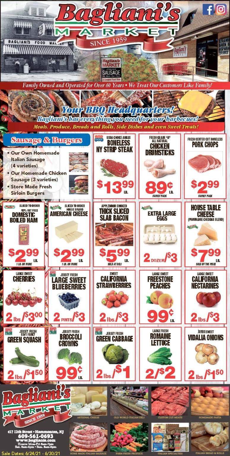 Bagliani's Food Market - Hammonton, NJ menu_pic