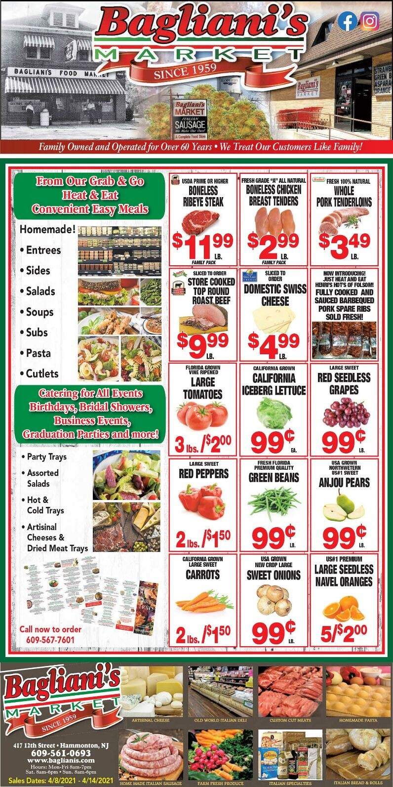 Bagliani's Food Market - Hammonton, NJ menu_pic