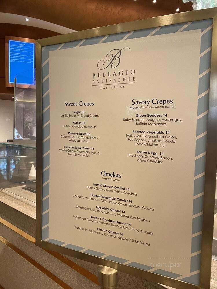 Bellagio Patisserie - Las Vegas, NV menu_pic