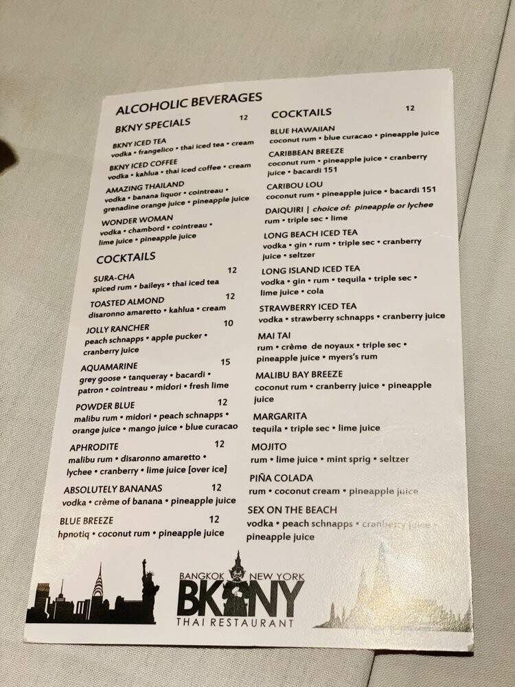 Bkny Thai Restaurant - Bayside, NY menu_pic