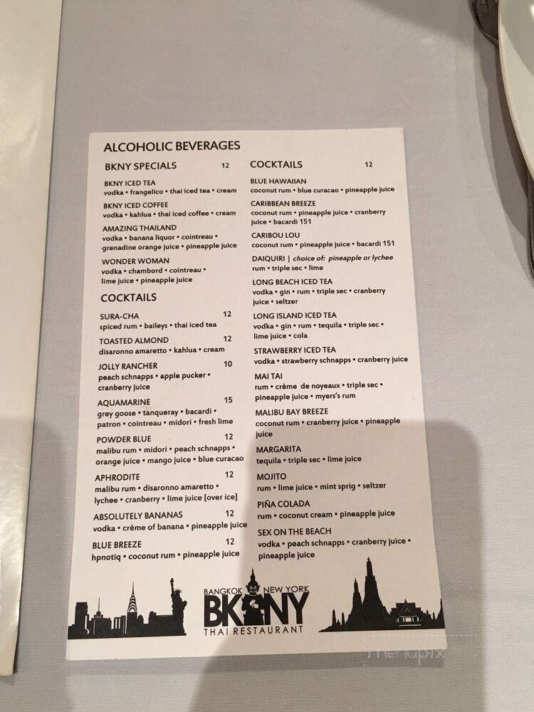 Bkny Thai Restaurant - Bayside, NY menu_pic