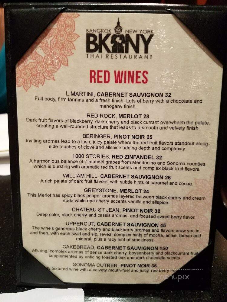 Bkny Thai Restaurant - Bayside, NY menu_pic