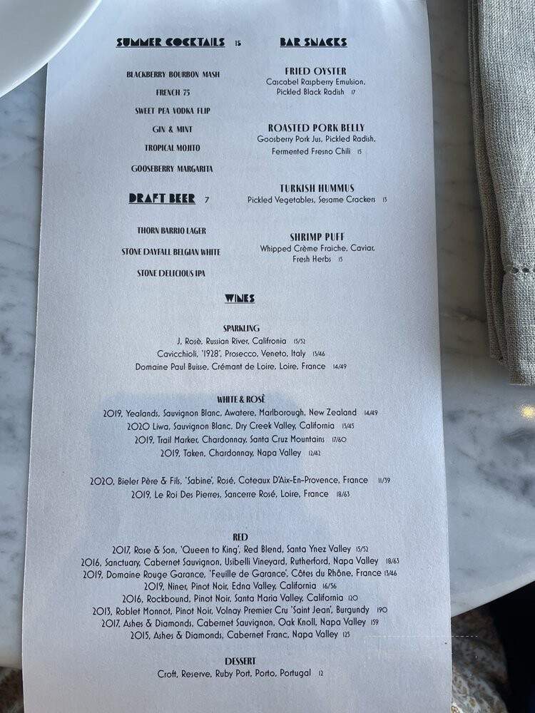 Black Radish - San Diego, CA menu_pic